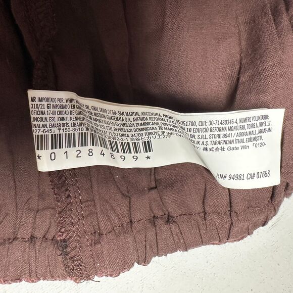 Forever 21 Bubble Bandeau Top Tube Womens Medium Dark Cocoa Festival NWT - Picture 7 of 9